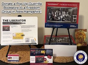 Sponsor a Pop-Up Guerrilla Bookstore in New Hampshire
