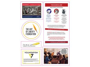 Stickers - Art of Liberty Foundation, "Government" & THICKREDLINE